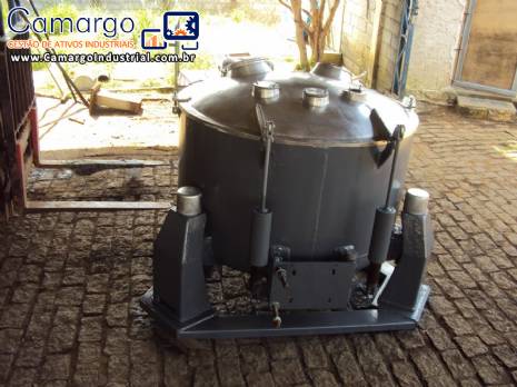 Centrífuga de cesto industrial marca PANA aço inox AISI 316L