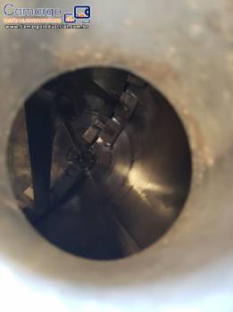 Tanque reator de pressão encamisado em inox 200 L