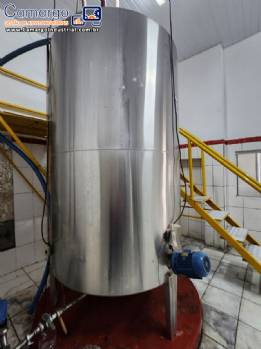 Tanque agitador misturador em a�o inox 5.000 litros