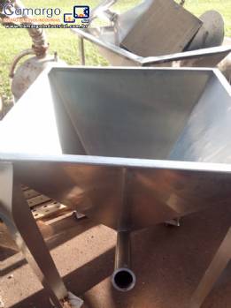 Silos de alimentação para rosca transportadoras em inox