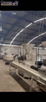 Linha para produ��o de salgadinho de milho 400 kg / hora