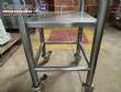 Tanque de transfer�ncia com suporte e rodinhas em inox 20 litros