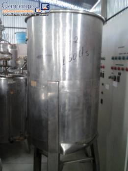 Tanque em a�o inox para 150 litros