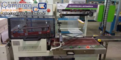Seladora em L automática com túnel de encolhimento Cetro