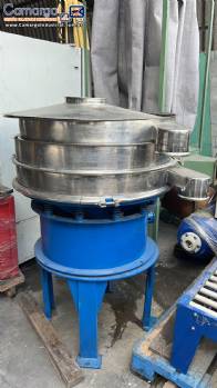 Peneira vibrat�ria circular em inox 2 est�gios