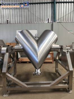 Misturador em V 600 L a�o inox 316 L Martinelli