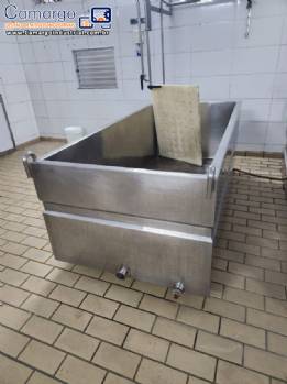 Tanque encamisado em aço inox para fabricação de queijos 1500 litros