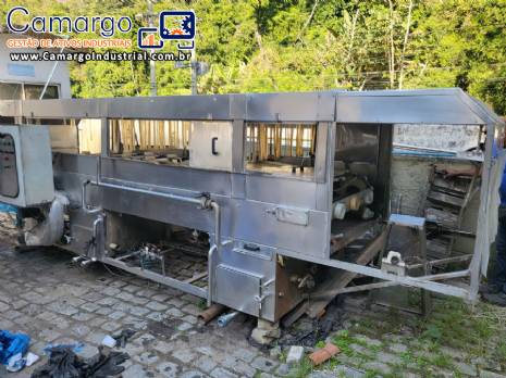 Linha para envase de gal�o garraf�o 10 e 20 litros com envasadora e rinser lavadora