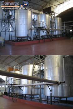 Tacho tanque para saponifica��o 50.000 litros