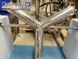 Misturador em Y V para p�s em inox 316 para bancada laborat�rios 3 litros