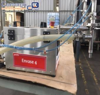 Envasadora 2 bicos semiautomática em aço inox Prymaxx