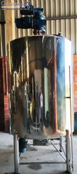 Reator tanque encamisado 2.800 L para cosm�ticos inox 316