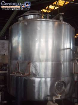 Tanque encamisado em aço inox 1000 litros