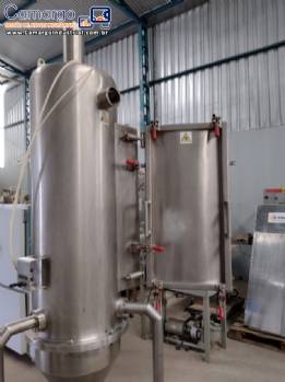 Filtro manga em a�o inox