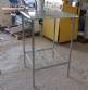 Mesa em aço inox 800 mm x 800 mm
