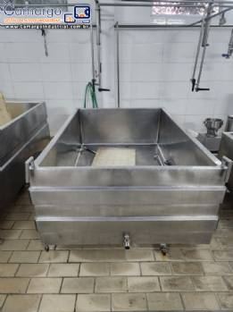 Tanque encamisado em aço inox para fabricação de queijos 1500 litros
