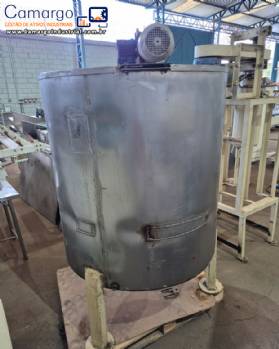 Tanque de derretimento em a�o inox encamisado