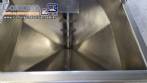 Rosca alimentadora transportadora helicoidal inclinada com silo receptor em a�o inox