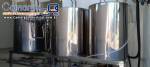Tanques aut�nomos em inox tri bloco para produ��o de cerveja artesanal