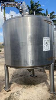 Tanque em a�o inox 5.000 litros sem agitador