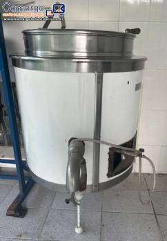 Tanque tacho encamisado cozinhador em aço inox 100 litros