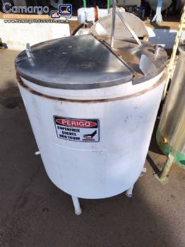 Tanque derretedor em aço carbono encamisado 1200 litros