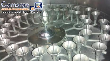 Lavadora de frascos em a�o inox Imarvil