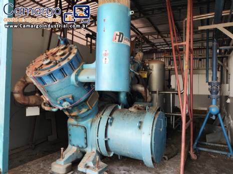 Compressor de ar de alta pressão isento de óleo 3 estágios 260 kW Gardner Denver Belliss & Morcom modelo VH21 H3N Compressor de ar de alta pressão isento de óleo 3 estágios 260 kW Gardner Denver Belliss & Morcom modelo VH21 H3N
